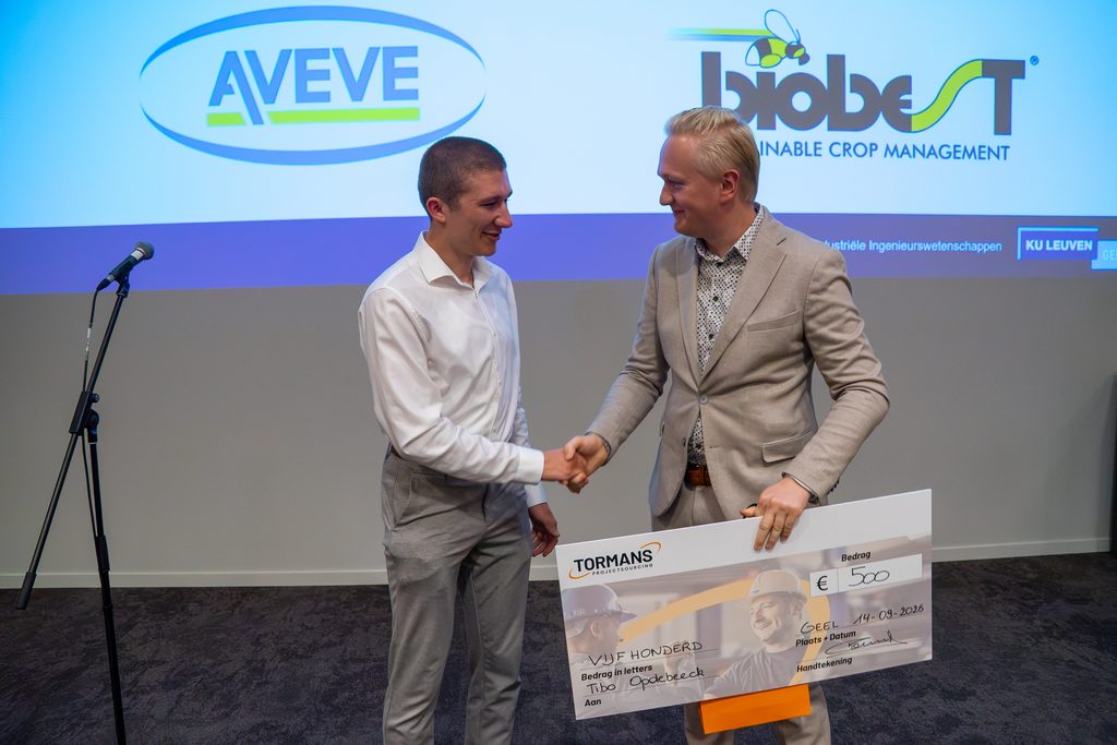 Uitreiking Masterproefprijs Tormans